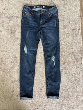 Matilda Jane Dark Blue Distressed Skinny Jeans
